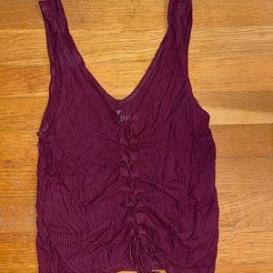 Tie Front Lace Up Tank Top